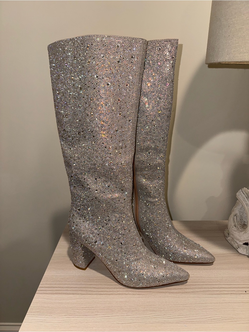 New Sparkle Tall Women's Boots in Silver gorgeous